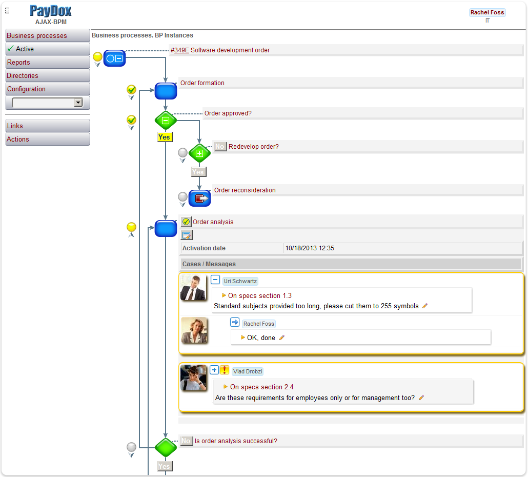 Tight integration between Adaptive Case & Task Management and Business Process Management